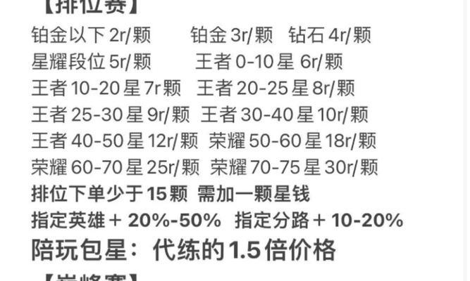 王者荣耀代炼连胜单排费用是多少？价格合理吗？