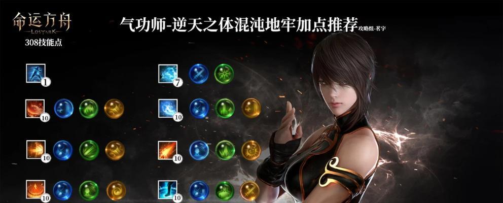 手游气功特性技能介绍？