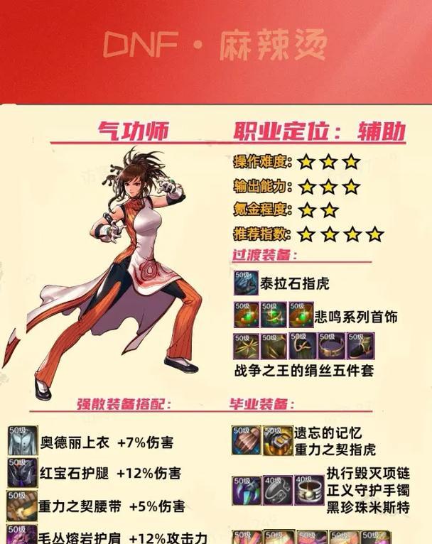 手游气功特性技能介绍？