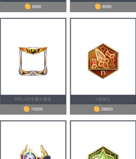 王者荣耀竞猜币能兑换哪些礼物？