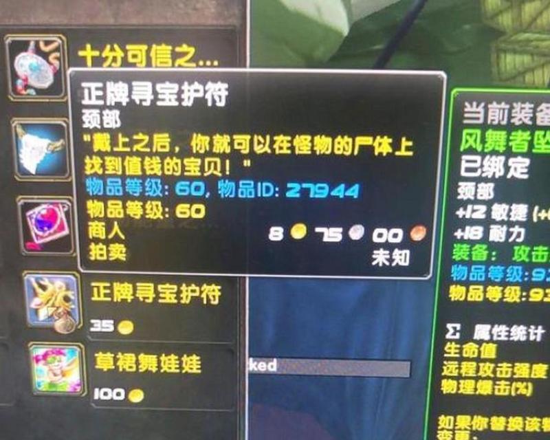 魔兽世界平移护身符的获取方式是什么？有何用途？