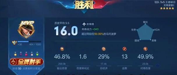 王者荣耀战斗评分是如何计算的？提高评分有什么技巧？