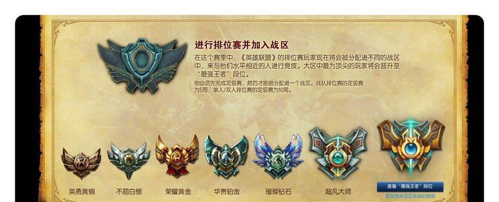 英雄联盟黄铜段位如何晋级？晋级需要满足什么条件？