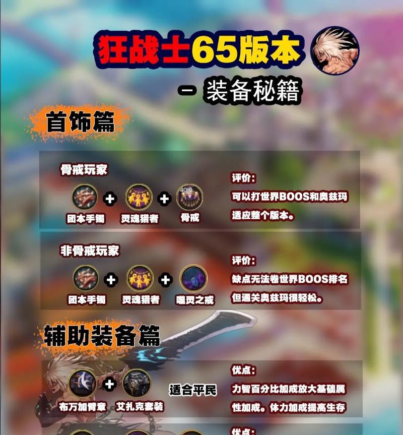 地下城65史诗装备如何制作？需要哪些材料？
