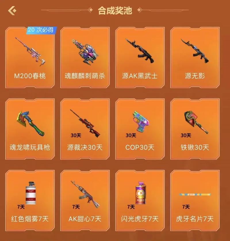元旦cf活动的中奖概率是多少？
