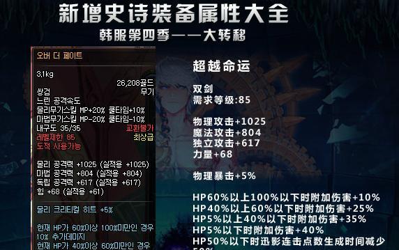 dnf大转移玩什么职业？大转移版本的职业选择和推荐是什么？