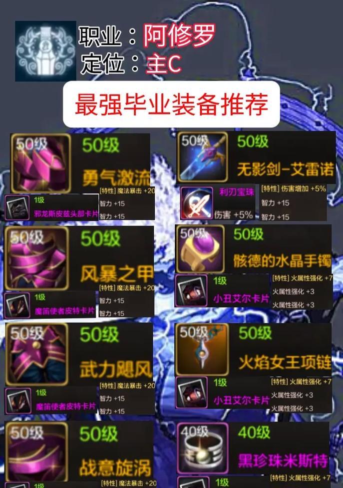 DNF阿修罗职业推荐带什么戒指？属性如何选择？