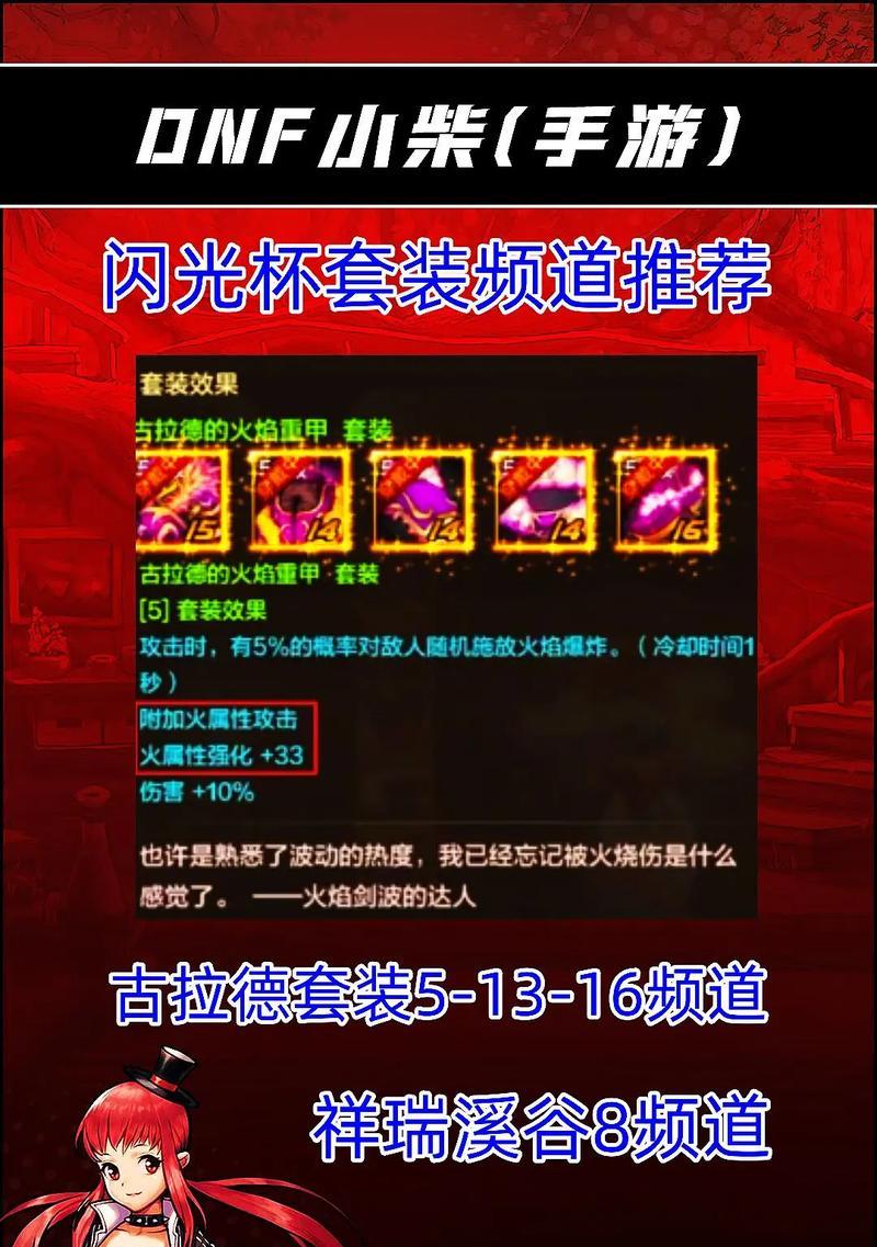 DNF什么频道爆防具？防具掉落率最高的频道是哪个？