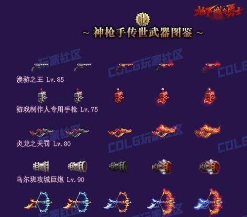 地下城枪手武器种类有哪些？各自特点是什么？